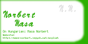 norbert masa business card